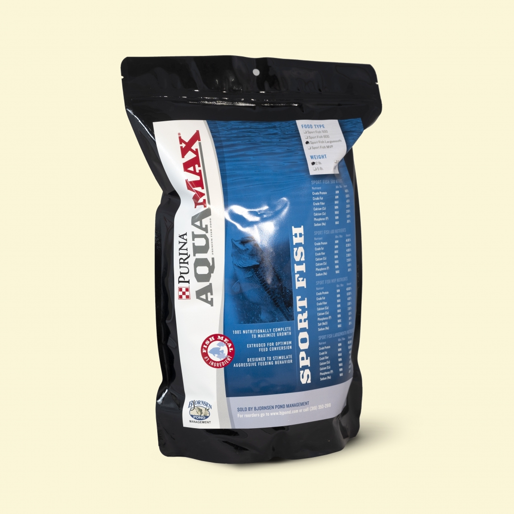 AquaMax Sport Fish 500 Fish Food 50 lb. Bag Bjornsen Pond Management