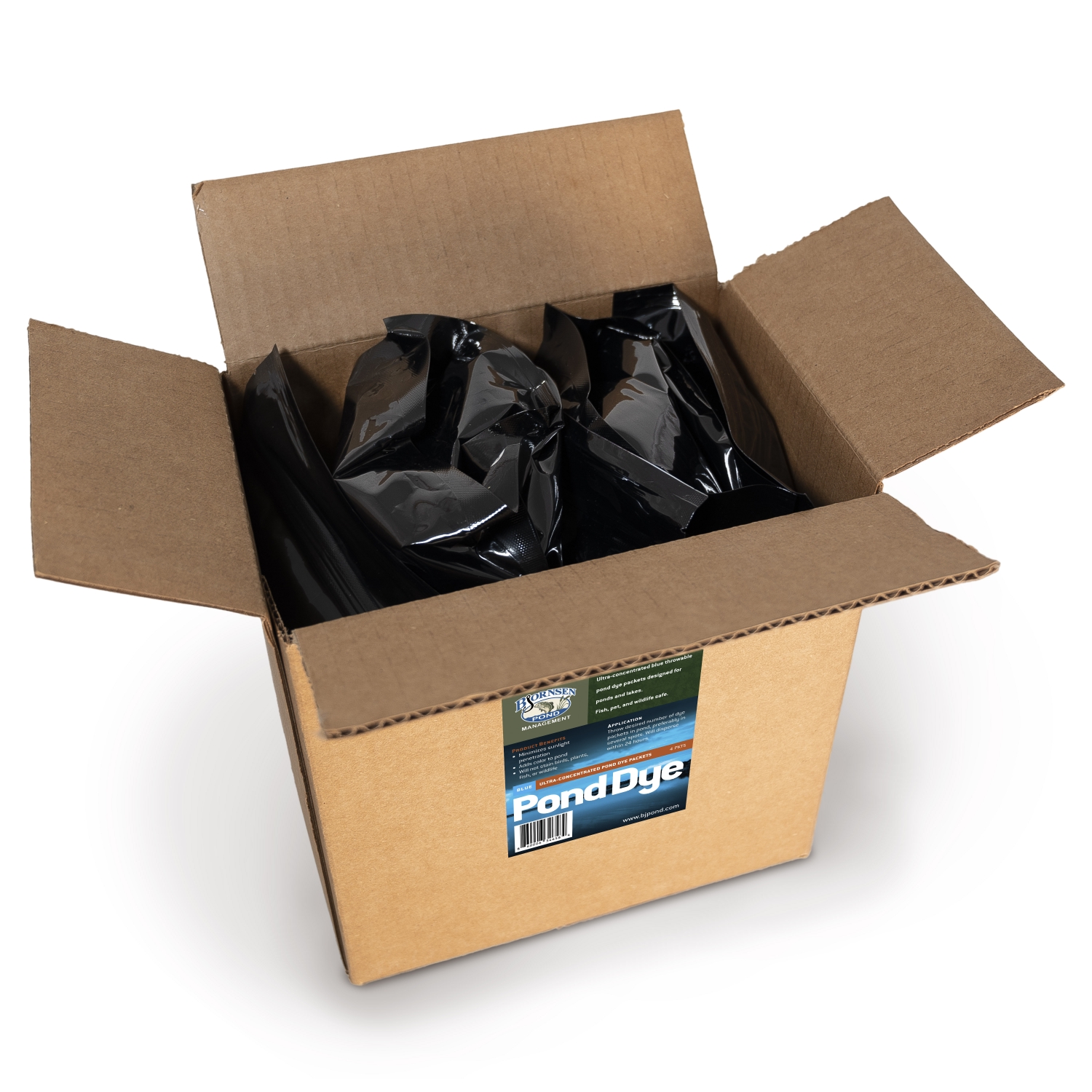 Shell Containers Dye Powder Ultra-Concentrated Pond Dye Packets-Dry | Bjornsen Pond Management