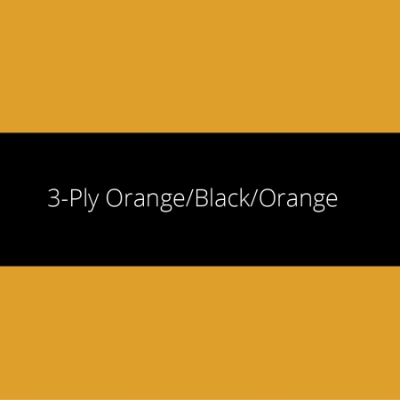 Paradise Pads 3-Ply Orange-Black-Orange Swatch